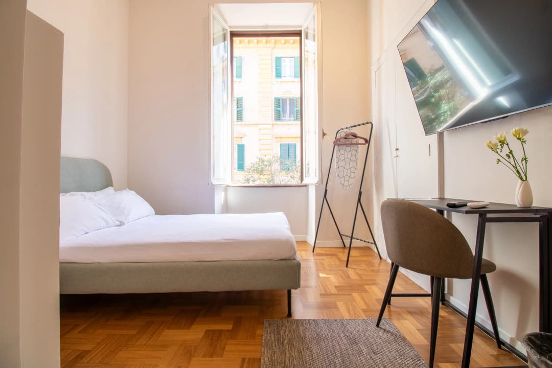 Inviting bedroom prepared for short stays
