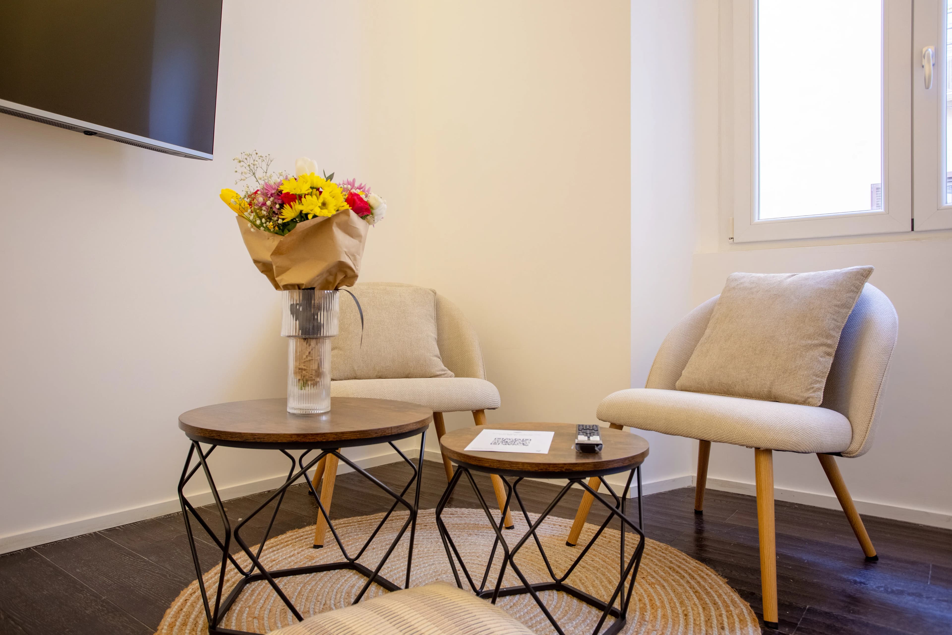 Bedroom prepared for a curated Cunabu stay